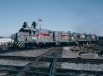 Seaboard System GP16's #4626 & 4748, U23B #3302 & U36B #5757 lead a northbound over the former Seaboard Air Line and Southern Railway diamonds 